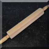 K75. Wooden rolling pin. 20”l - $6 